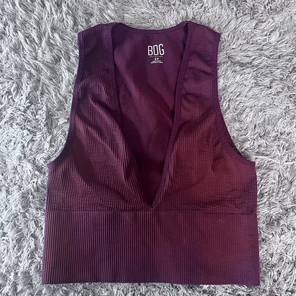 BDG Ribbed Tank Top Size Small
